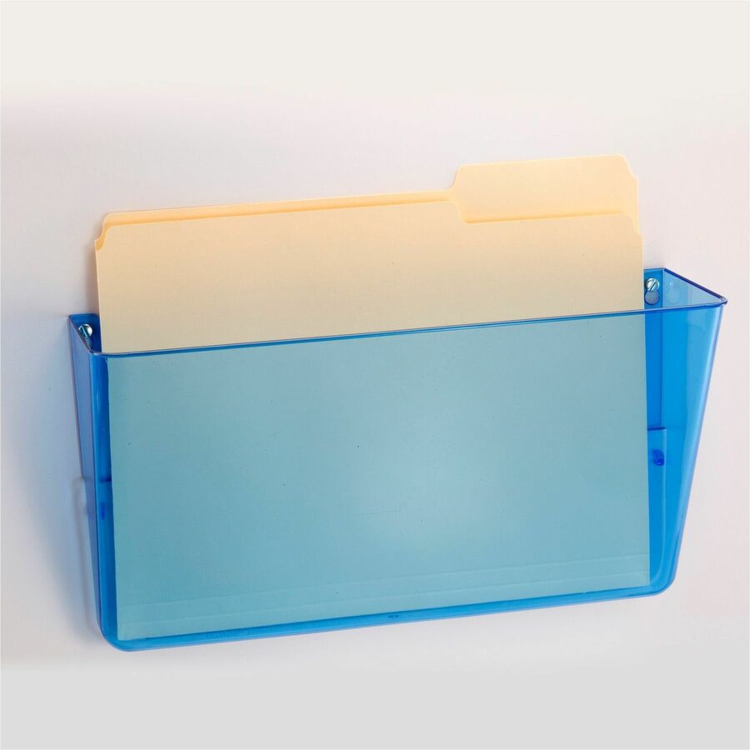 Officemate Blue Glacier Wall Files, 15in x 13in x 4 1/8in, Blue, Pack Of 3 - Image 5