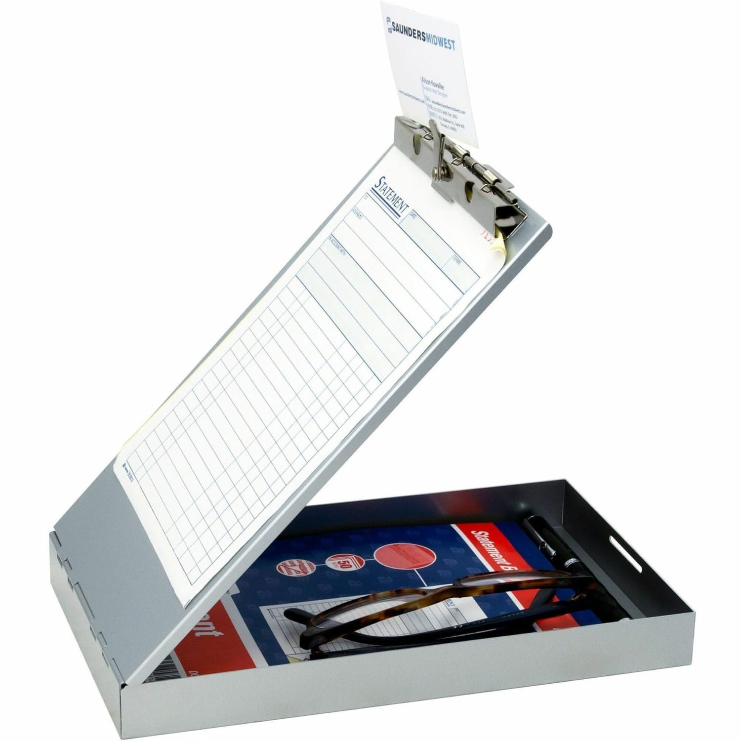 Saunders Aluminum Portable Desktop Clipboard, 5 3/4in x 9 7/8in - Image 3