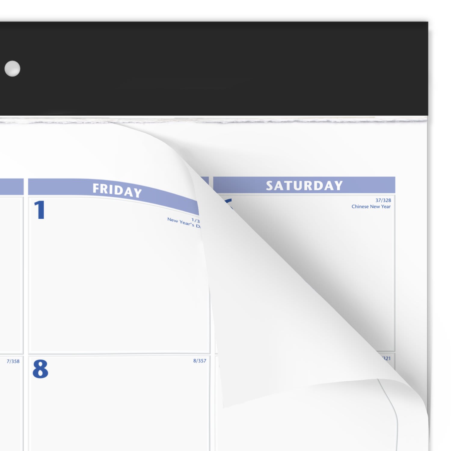AT-A-GLANCE 2027 Monthly Desk Pad Calendar, Blue and Gray, Standard, 21 3/4in x 17in - Image 6