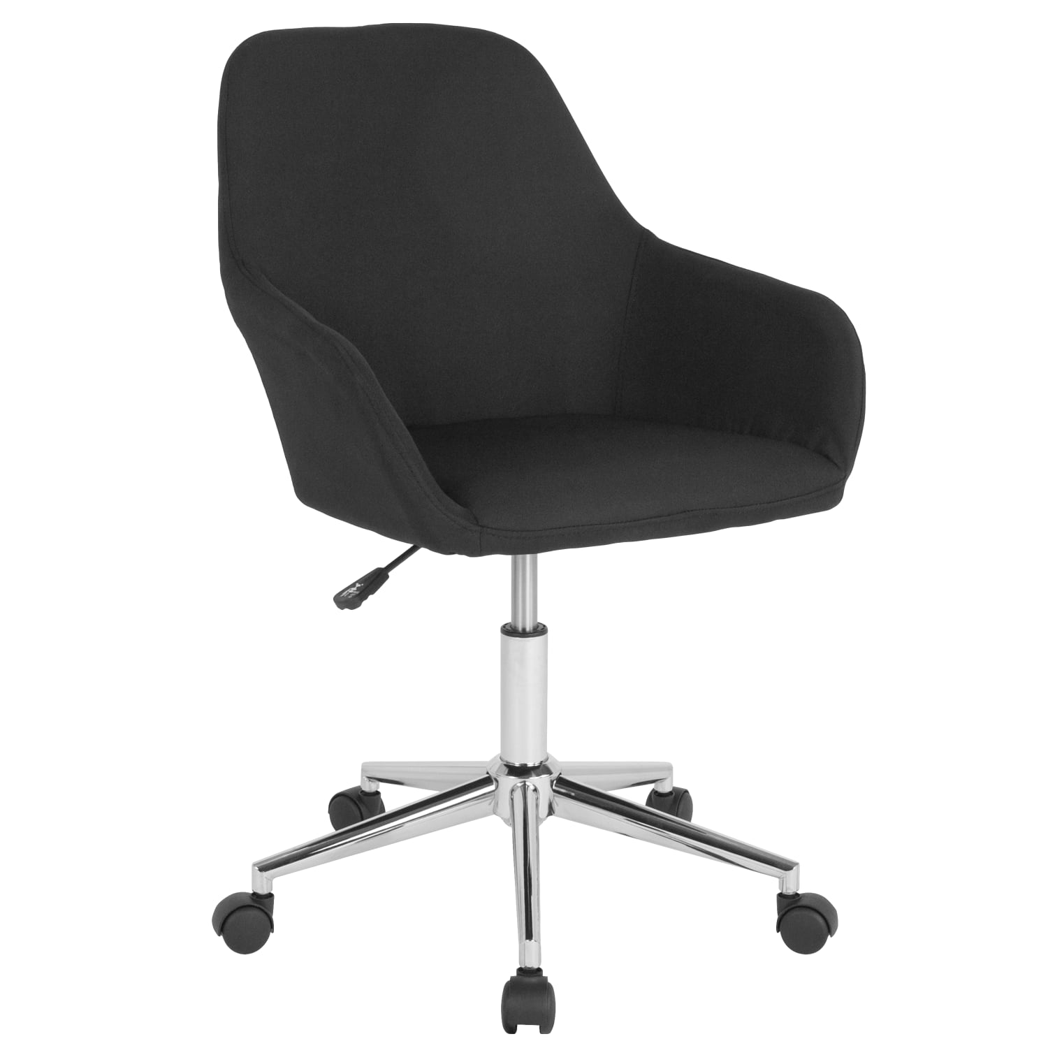 Flash Furniture Cortana Home And Office Mid-Back Office Chair, Fabric, Black - Image 3
