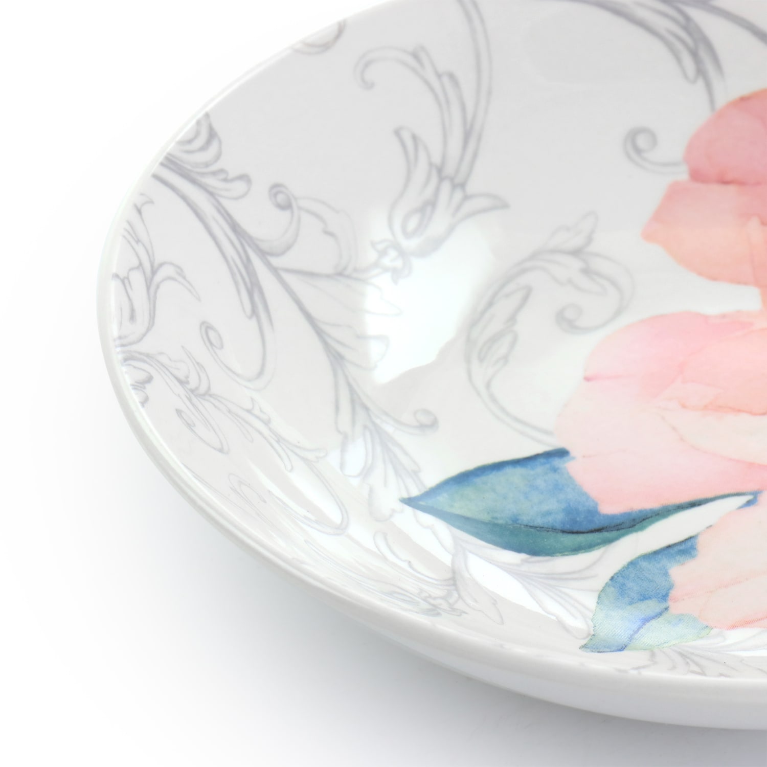 Martha Stewart Peony 2-Piece Dinner Bowl Set, 9in, Pink - Image 6