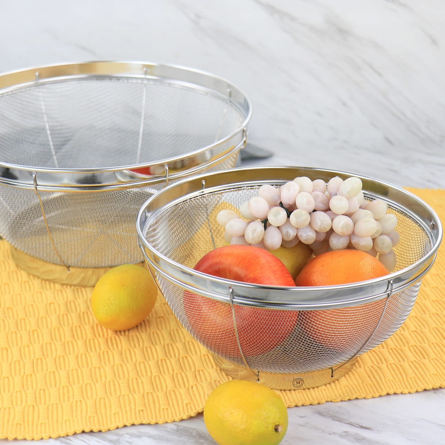 Martha Stewart Stainless-Steel 2-Piece Strainer Set - Image 3