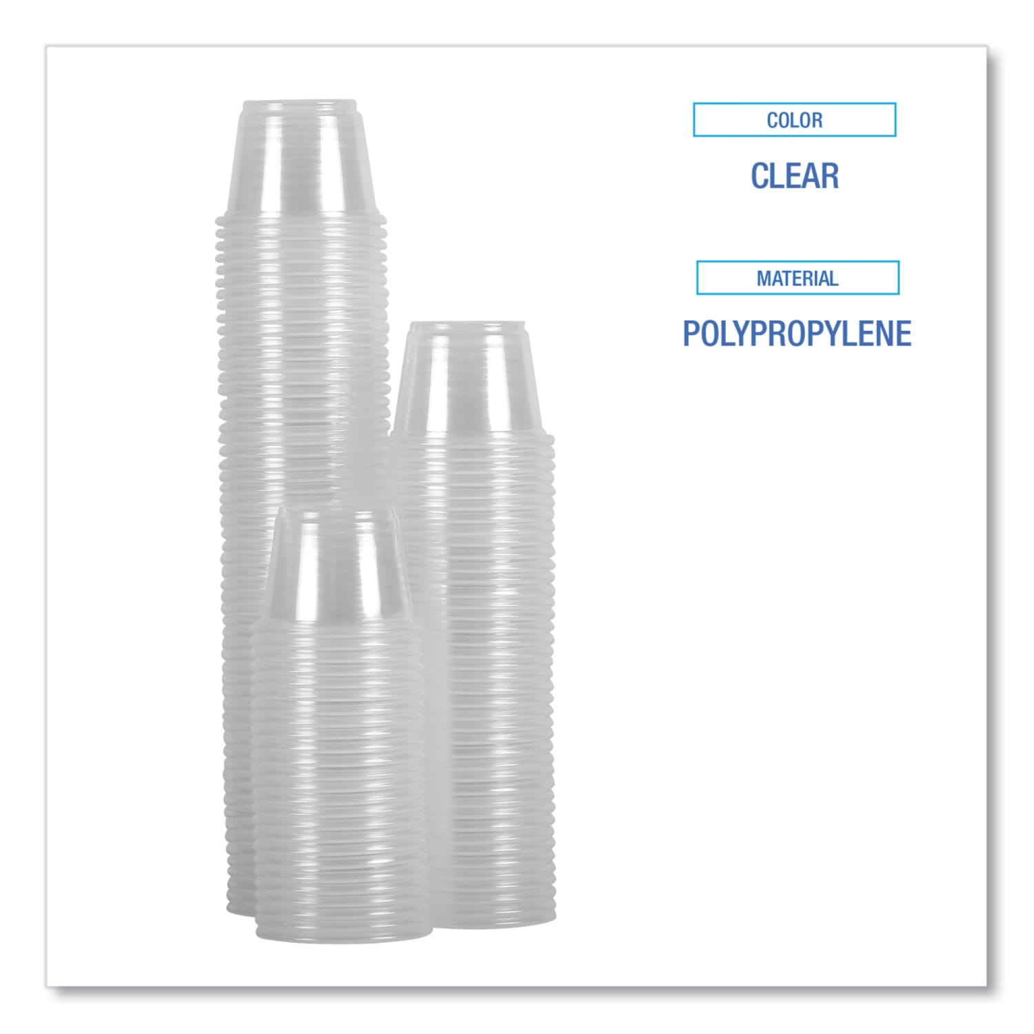 Boardwalk Souffle/Portion Cups, 1 Oz, Clear, 20 Cups Per Sleeve, Carton Of 125 Sleeves - Image 5