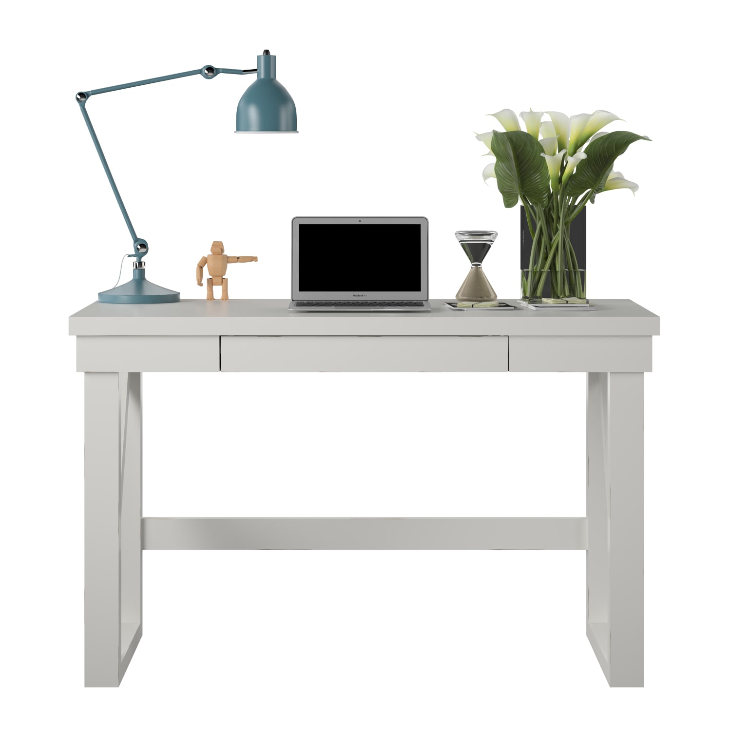 Ameriwood Home Crestwood 48inW Computer Desk, White - Image 3