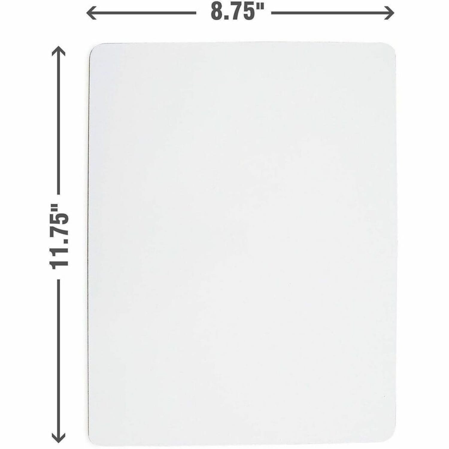 Lorell Double-Sided Dry-Erase Lap Boards - White Hardboard, Melamine Surface - Lap - Wipeable - 6 / Pack - Image 5