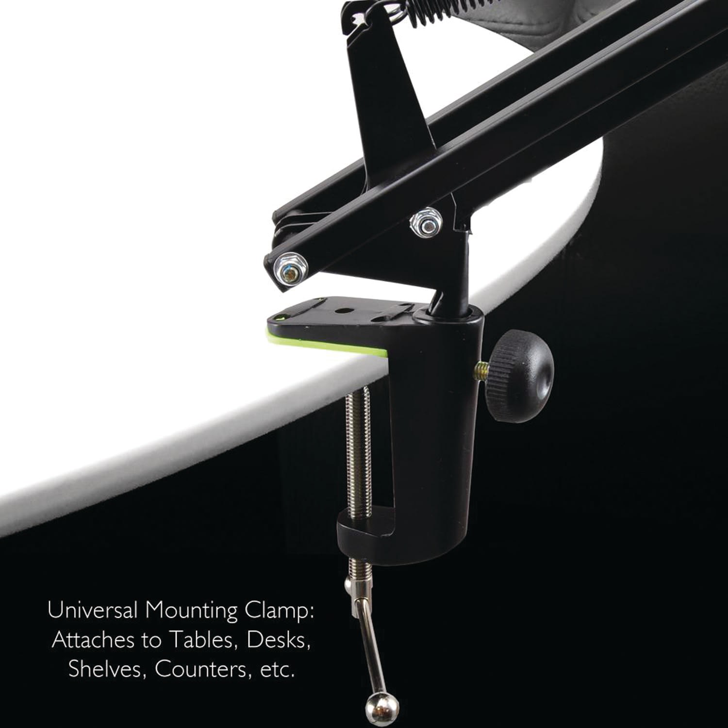 Pyle Universal Table Clamp Boom Shock Microphone Mount, Black - Image 5