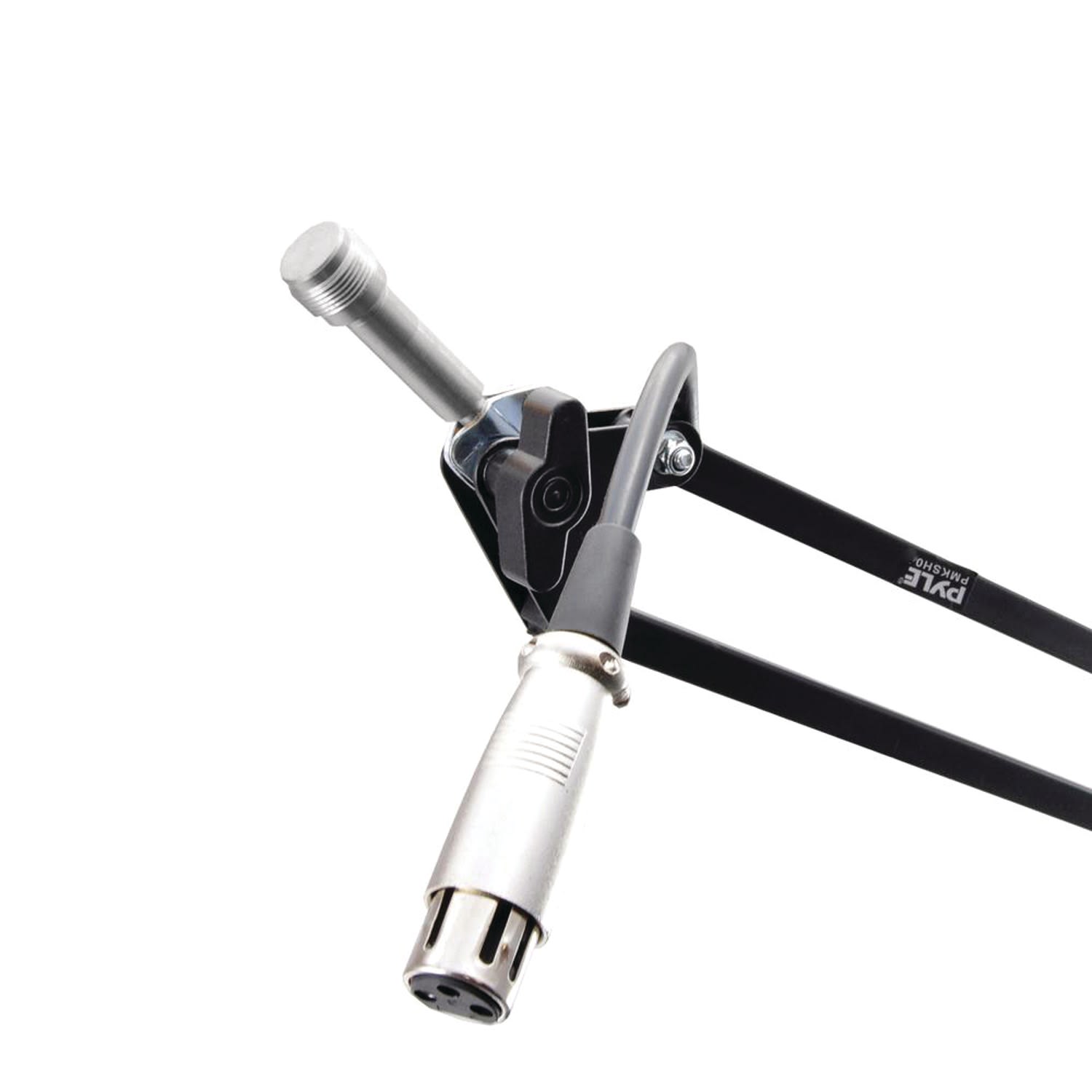 Pyle Universal Table Clamp Boom Shock Microphone Mount, Black - Image 6
