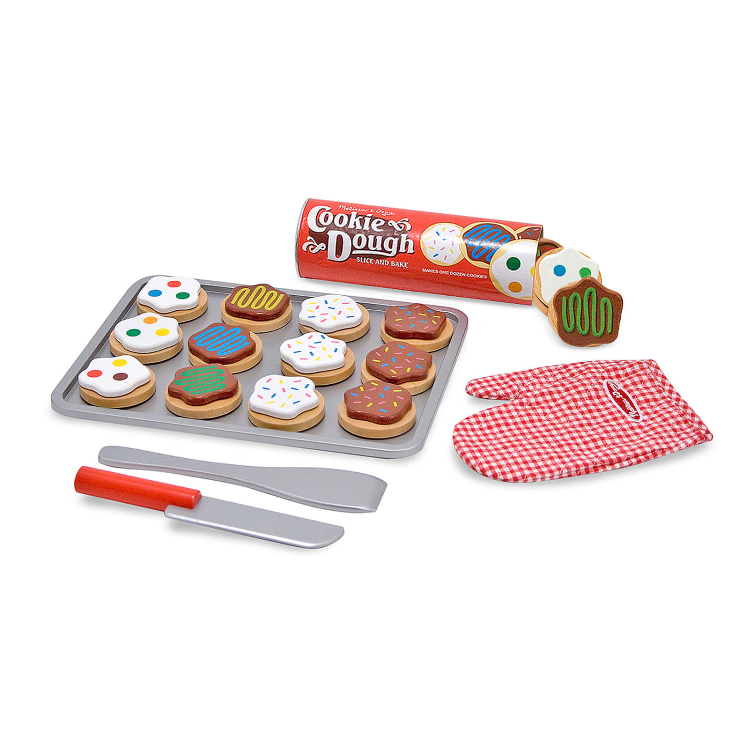 Melissa & Doug Slice And Bake Cookie Set - Wooden Play Food - Image 3