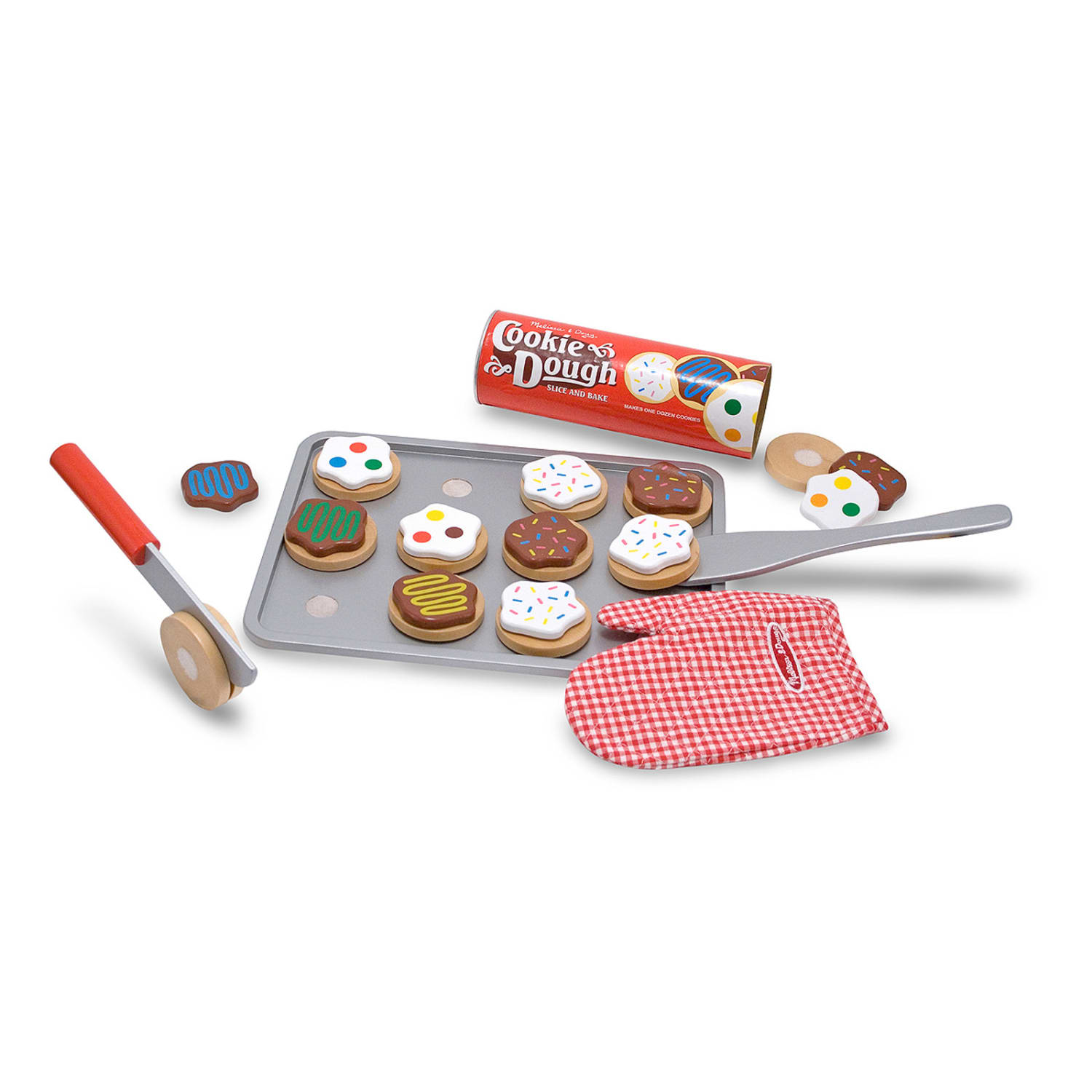 Melissa & Doug Slice And Bake Cookie Set - Wooden Play Food - Image 4