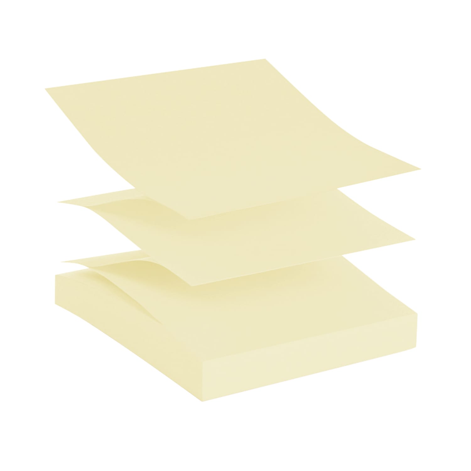 Office Depot Brand Pop Up Sticky Notes, 3in x 3in, Yellow, 100 Sheets Per Pad, Pack Of 12 - Image 4