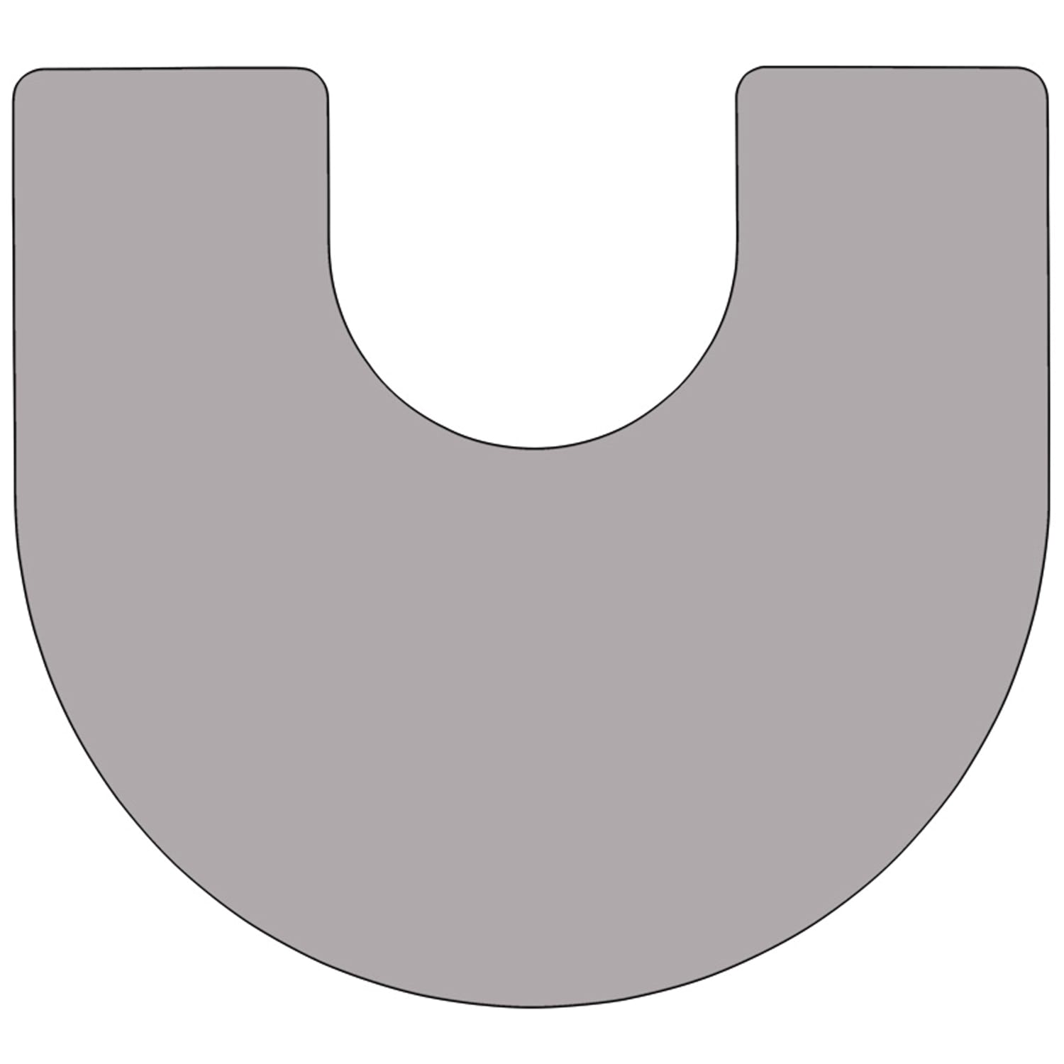 Flash Furniture Mobile Height Adjustable Thermal Laminate Horseshoe Activity Table, 25-3/8inH x 60ft"W x 66ftL, Gray - Image 4