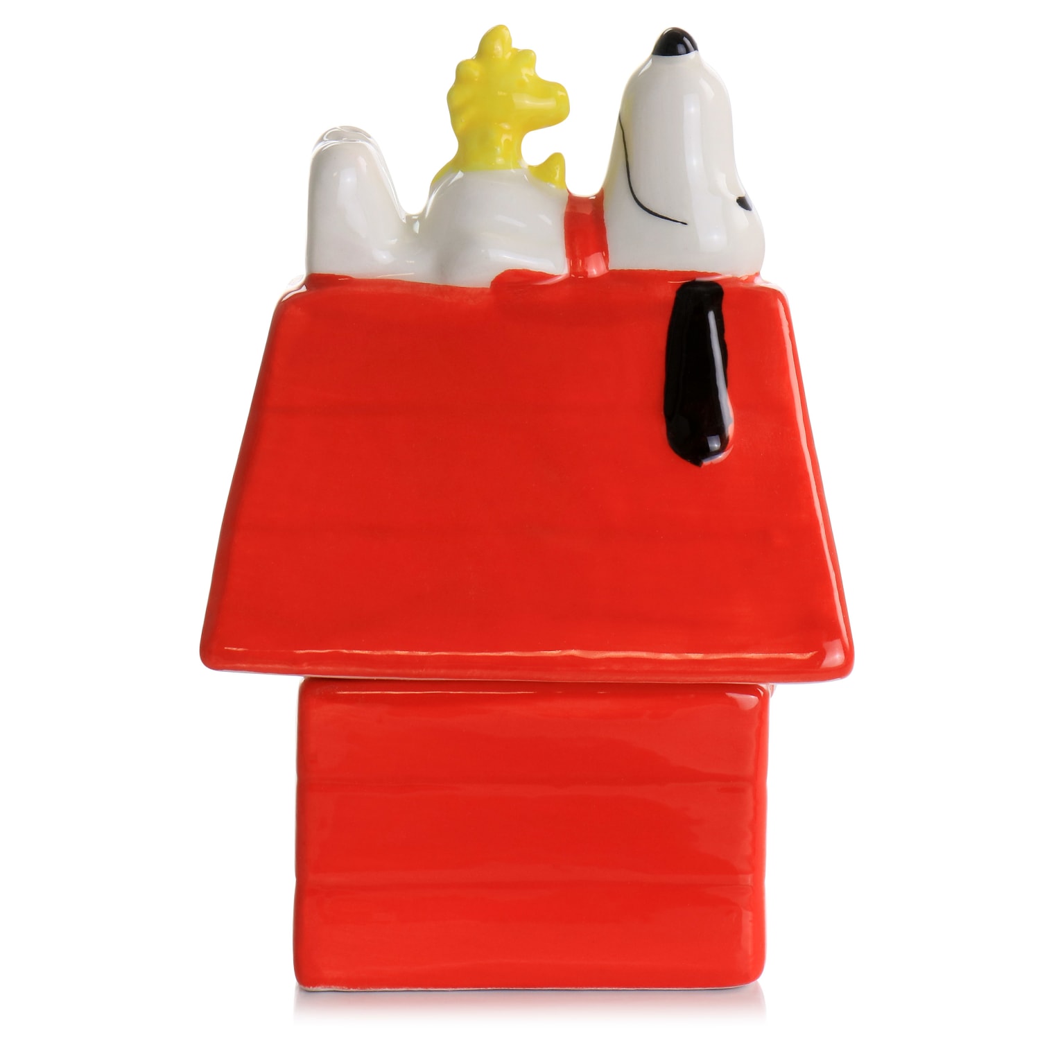 Gibson Peanuts Classical Dog House Snoopy And Woodstock Salt And Pepper Shaker Set, Red - Image 3