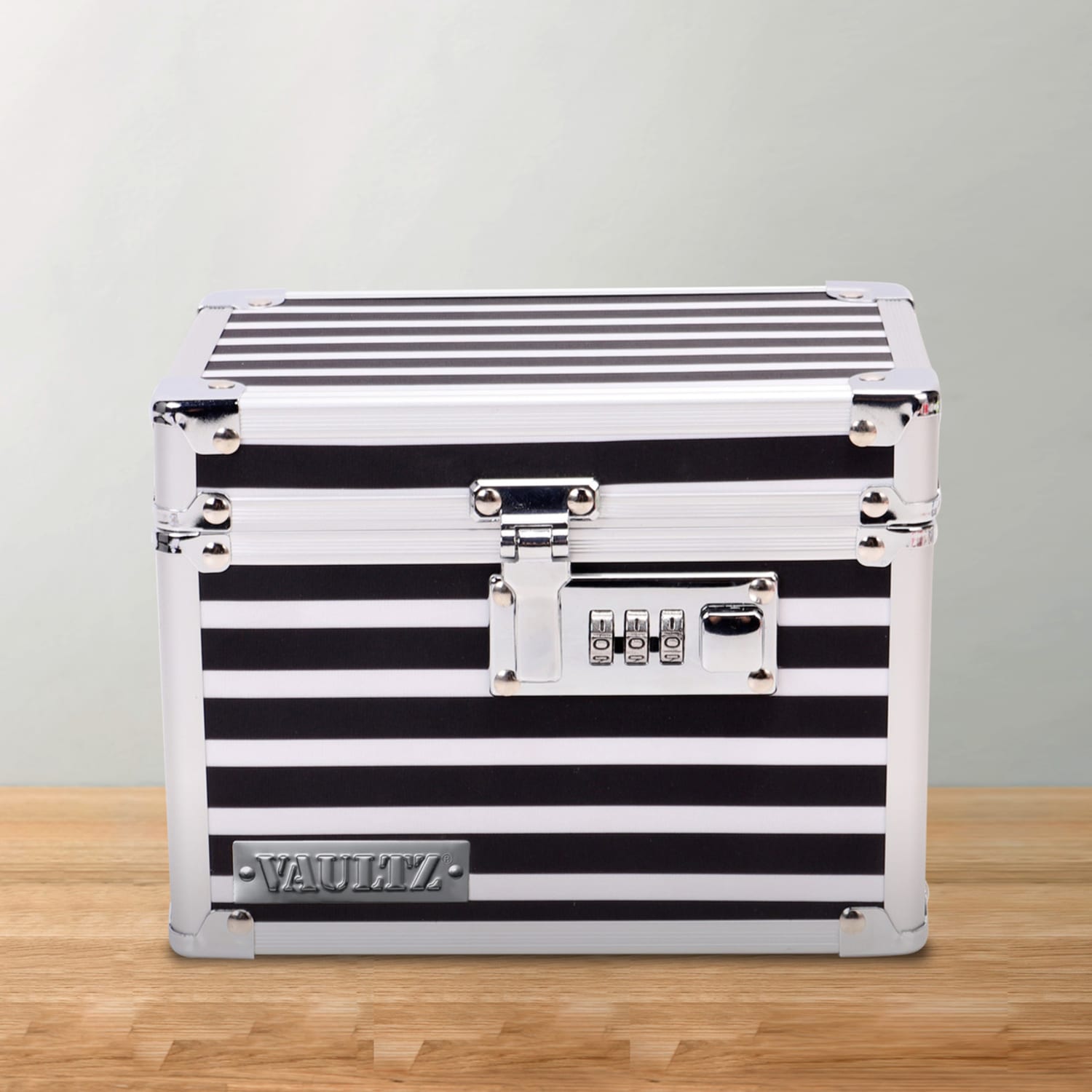Vaultz Medicine Box, 5-1/4inH x 4-1/2inW x 6-3/4inL, Stripes - Image 6