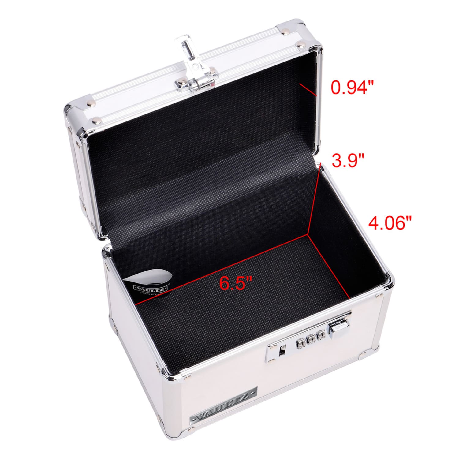 Vaultz Medicine Box, 5-1/4inH x 4-1/2inW x 6-3/4inL, White - Image 5