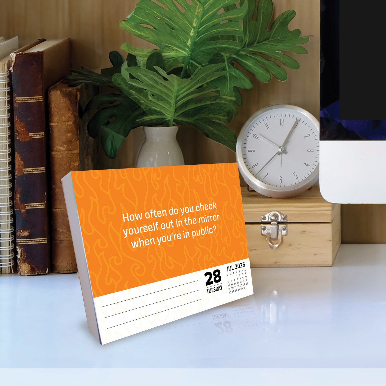 2026 Willow Creek Press Page-A-Day Daily Desk Calendar, 6-1/4in x 5-1/2in, Hot Seat Questions, January To December, 55199 - Image 3