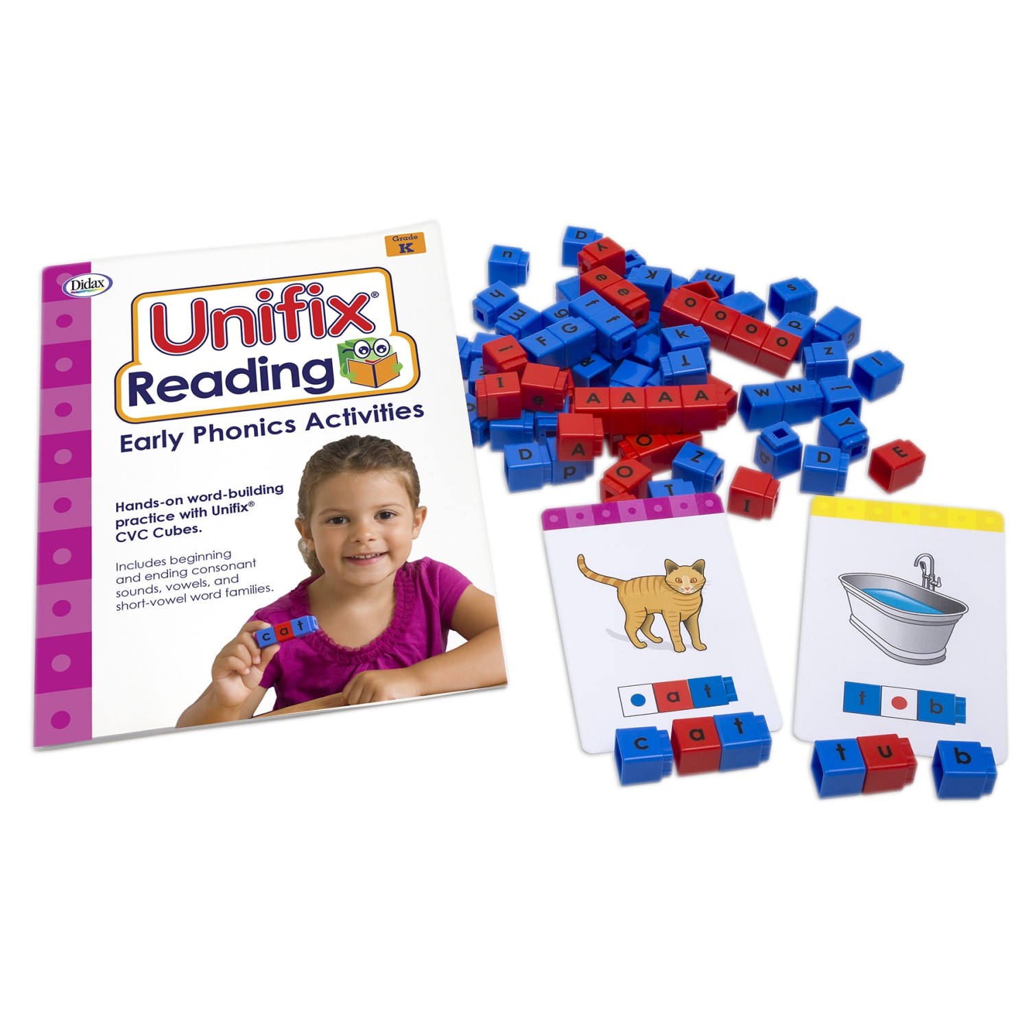 Didax Unifix Reading Early Phonics Kit, Multicolor, Kindergarten - Image 3