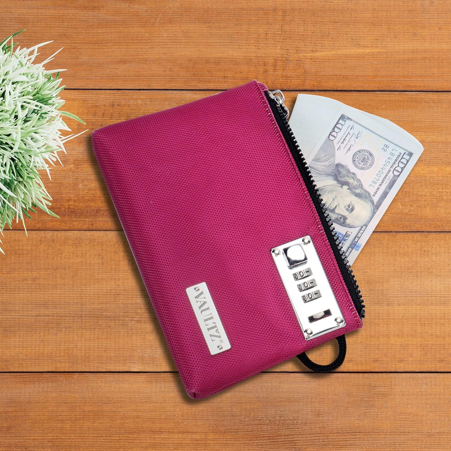 Vaultz Accessories Pouch, 5in x 8in, Berry - Image 5