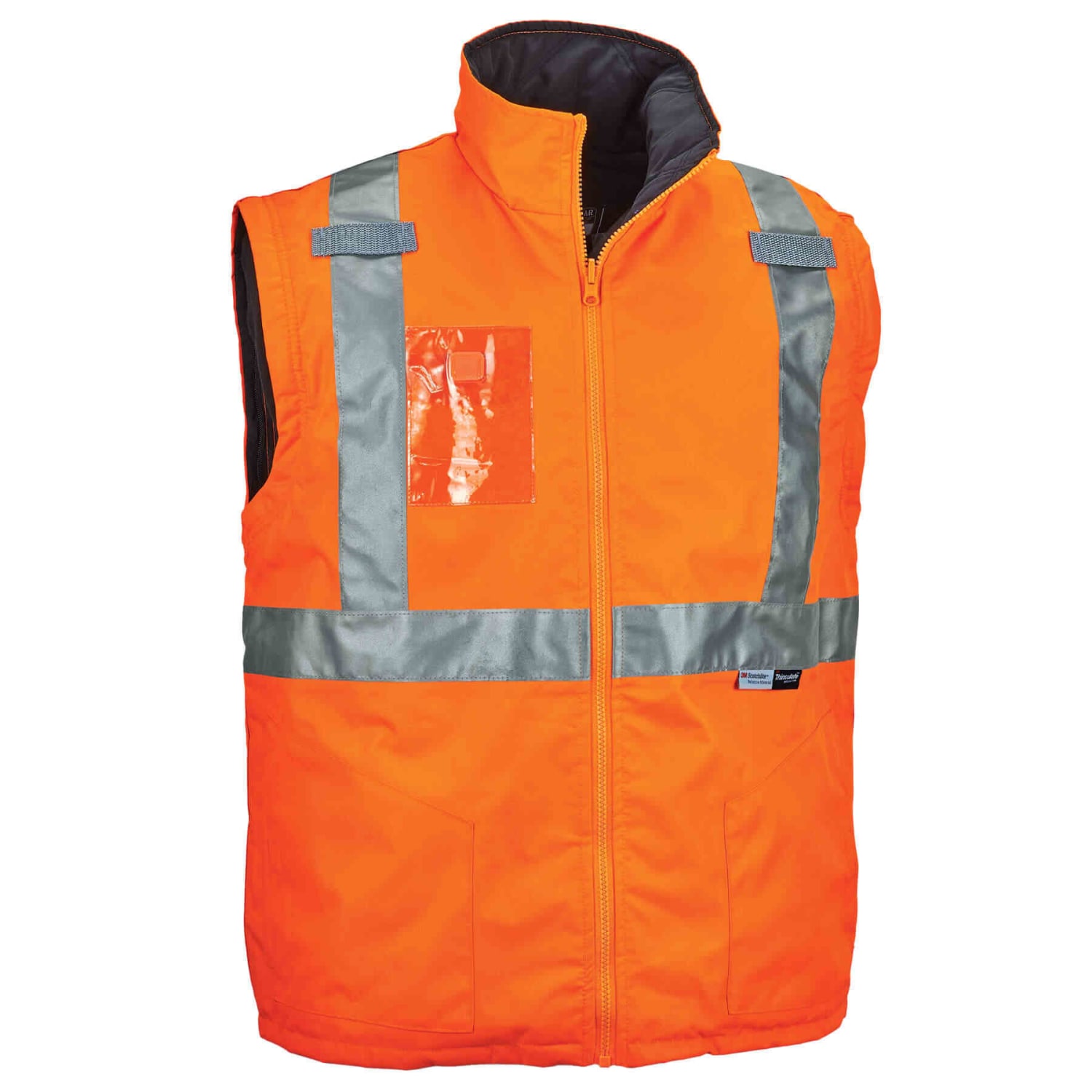 Ergodyne GloWear 8287 Type R Class 2 High-Visibility Thermal Jacket With Removable Sleeves, 4X, Orange - Image 3