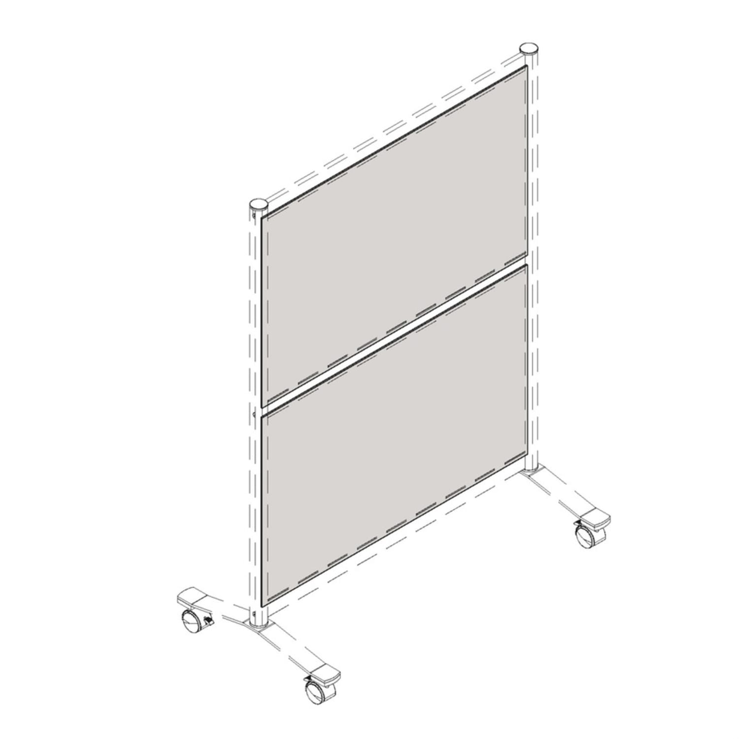 Lorell Adaptable Panel Dividers - Acrylic - Clear - 1 Each - Image 4