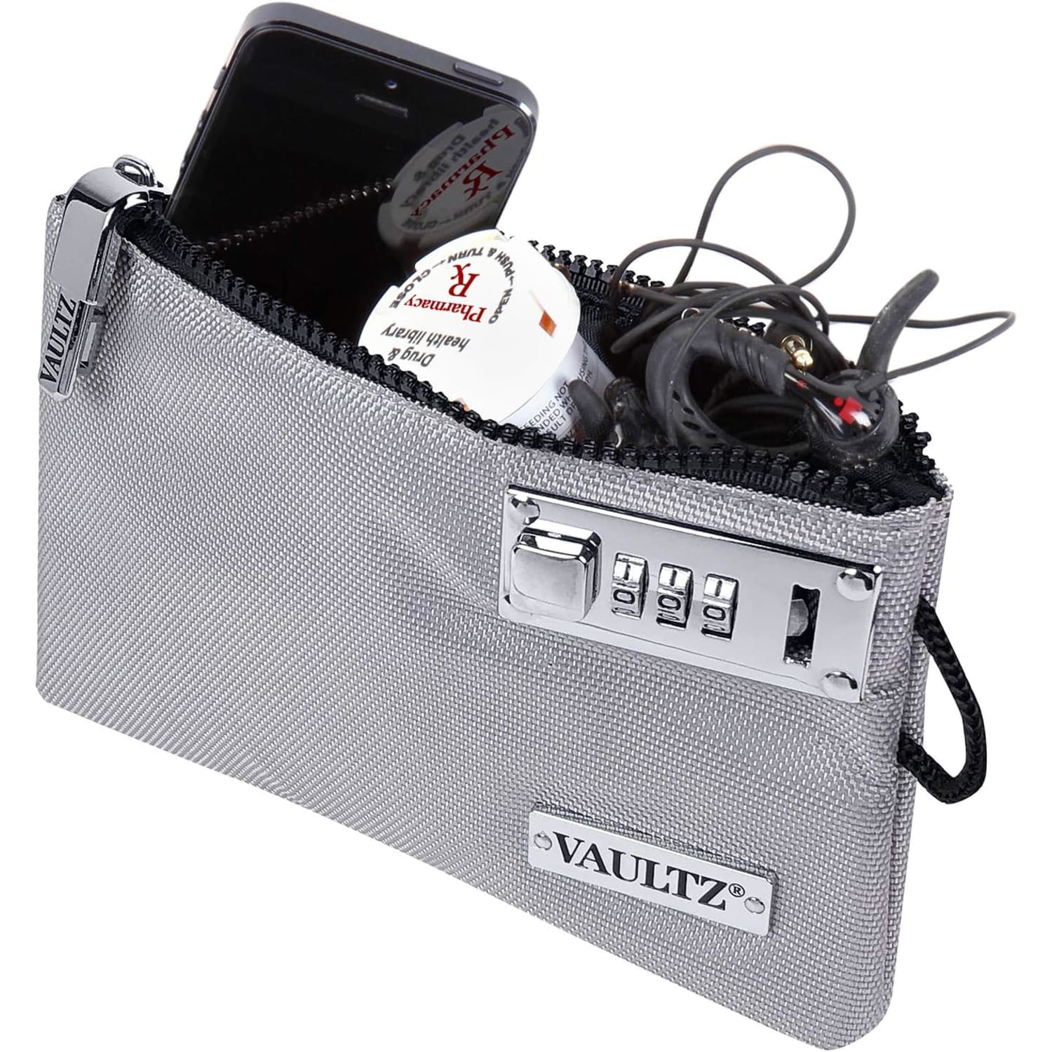 Vaultz Accessories Pouch, 5in x 8in, Gray - Image 3