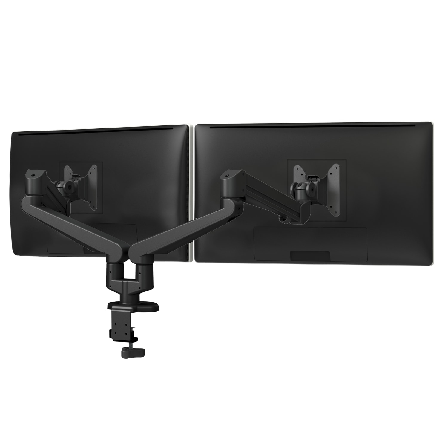 Fellowes Edge 2 Dual Adjustable Monitor Arm For Monitors Up To 17.6 Lb, Black - Image 3