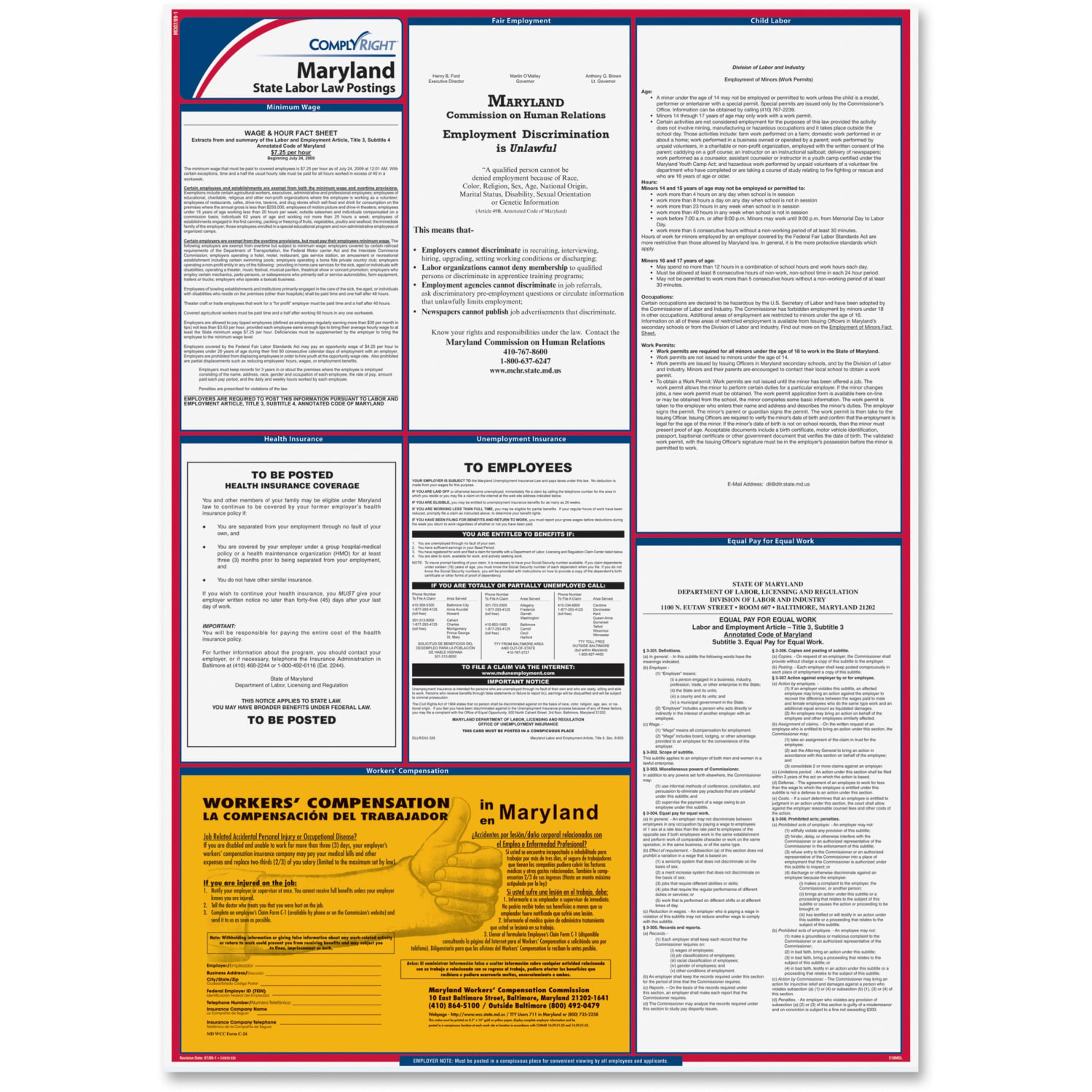 ComplyRight State Labor Law Poster, English, Maryland - Image 3