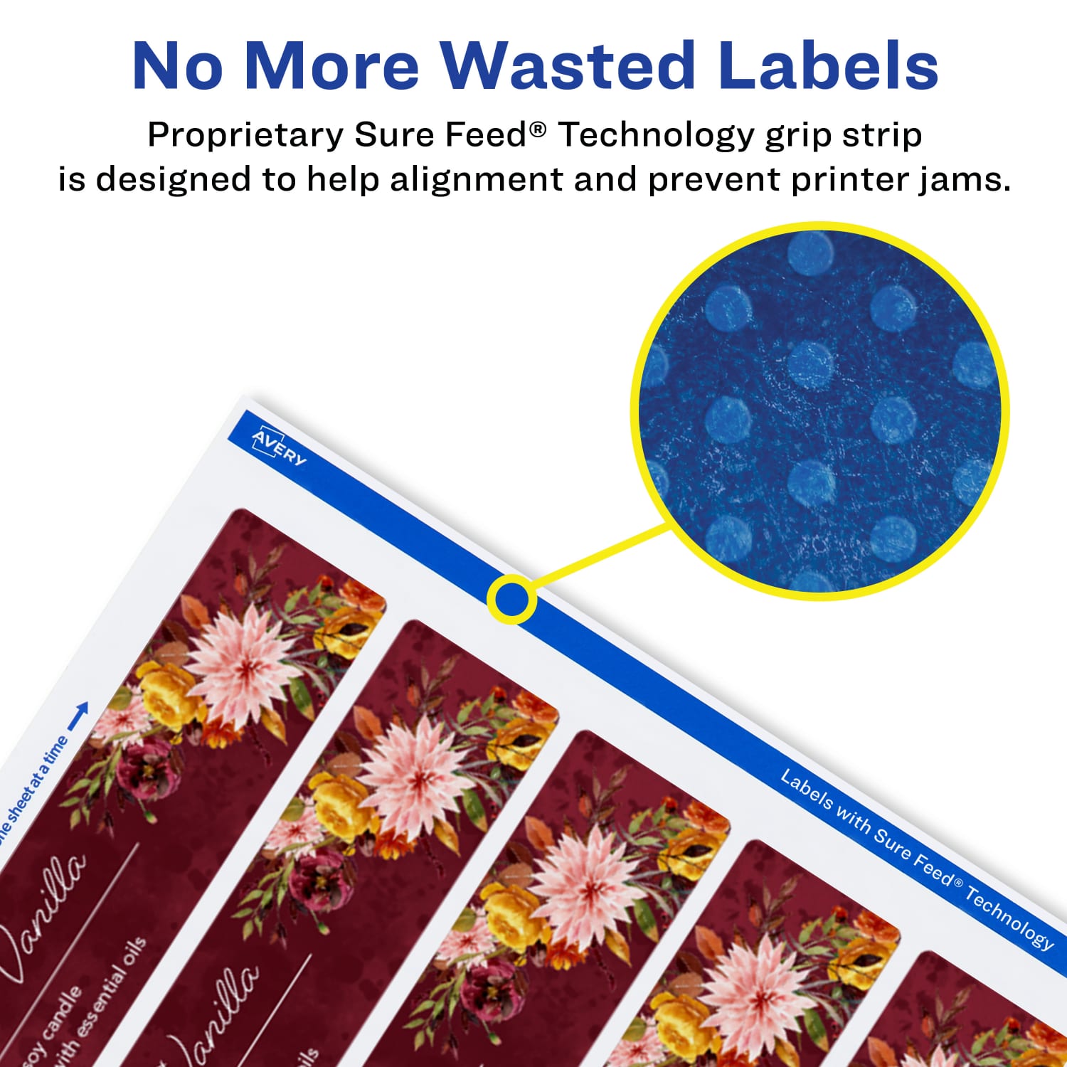 Avery Glossy Permanent Labels With Sure Feed, 94262-WGP50, Rectangle, 9-3/4in x 1-1/4in, White, Pack Of 250 - Image 5