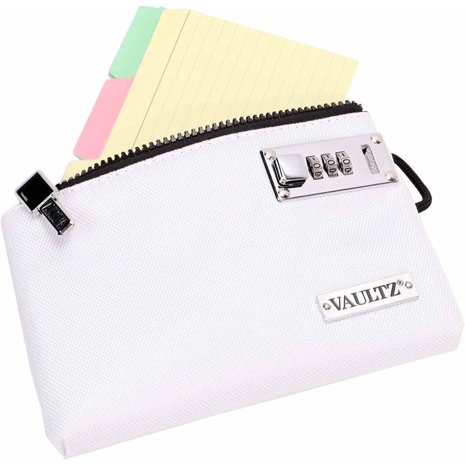 Vaultz Accessories Pouch, 7in x 10in, White - Image 3