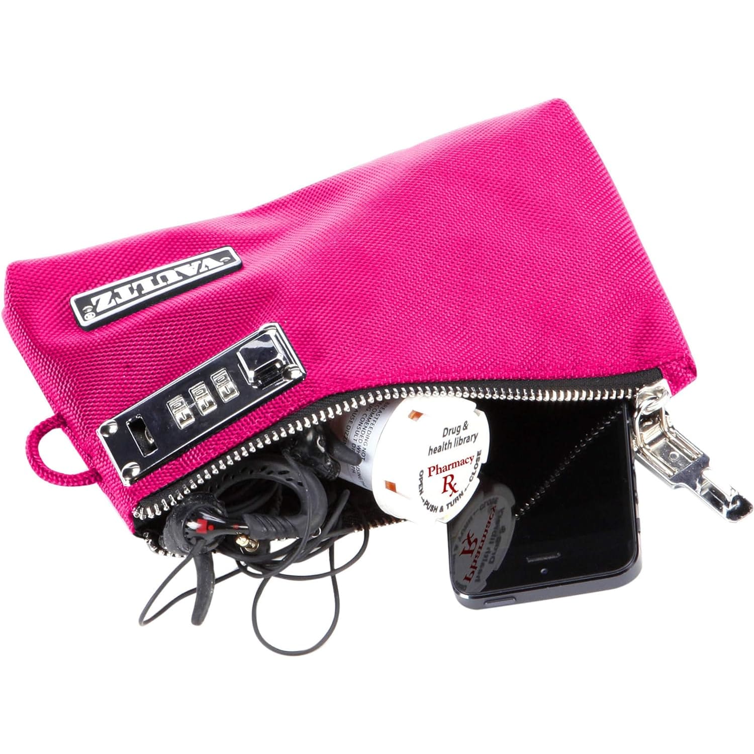 Vaultz Accessories Pouch, 7in x 10in, Pink - Image 4