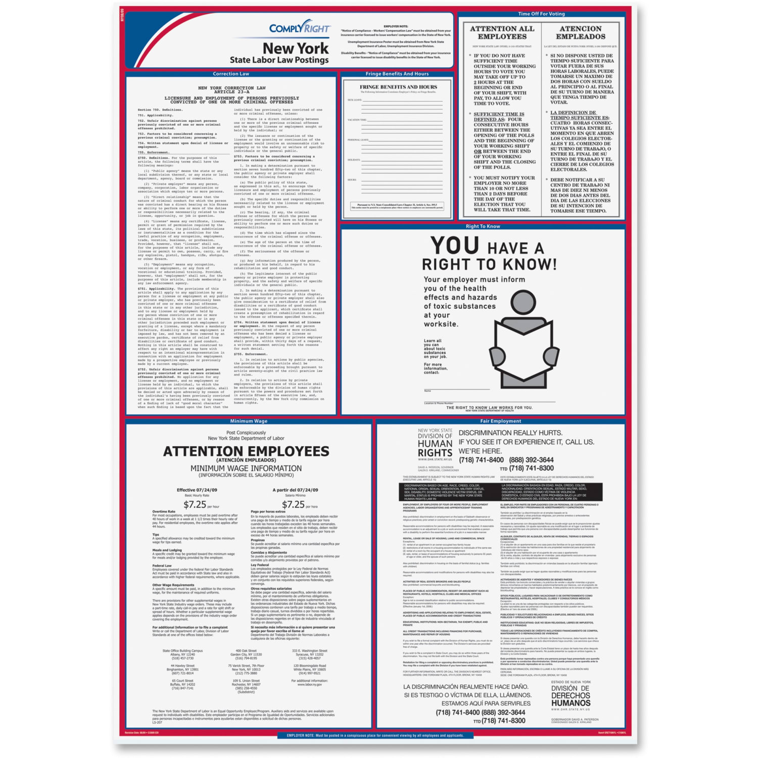 ComplyRight State Labor Law Poster, English, New York - Image 3