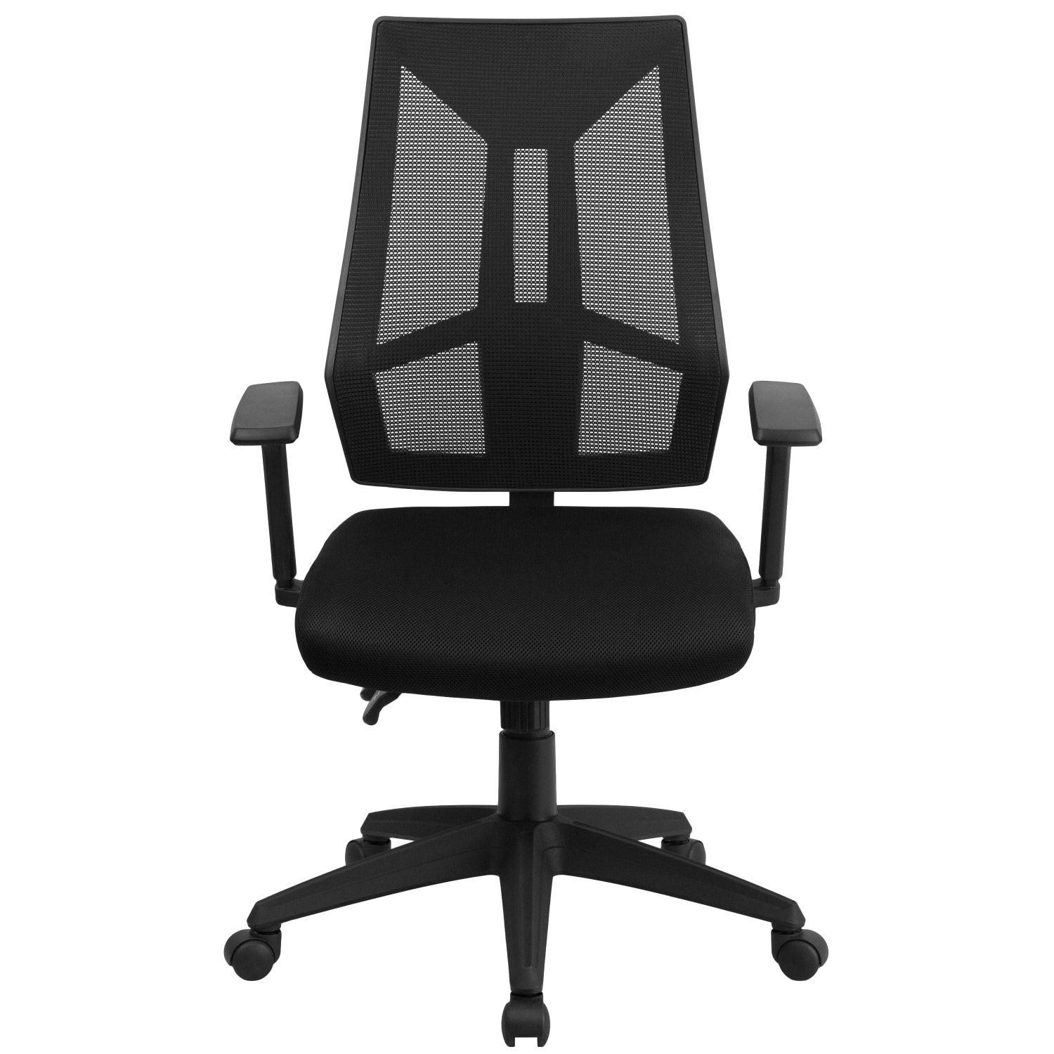 Flash Furniture High Back Mesh Multifunction Swivel Ergonomic Task Office Chair with Adjustable Arms Black PopularChairscom