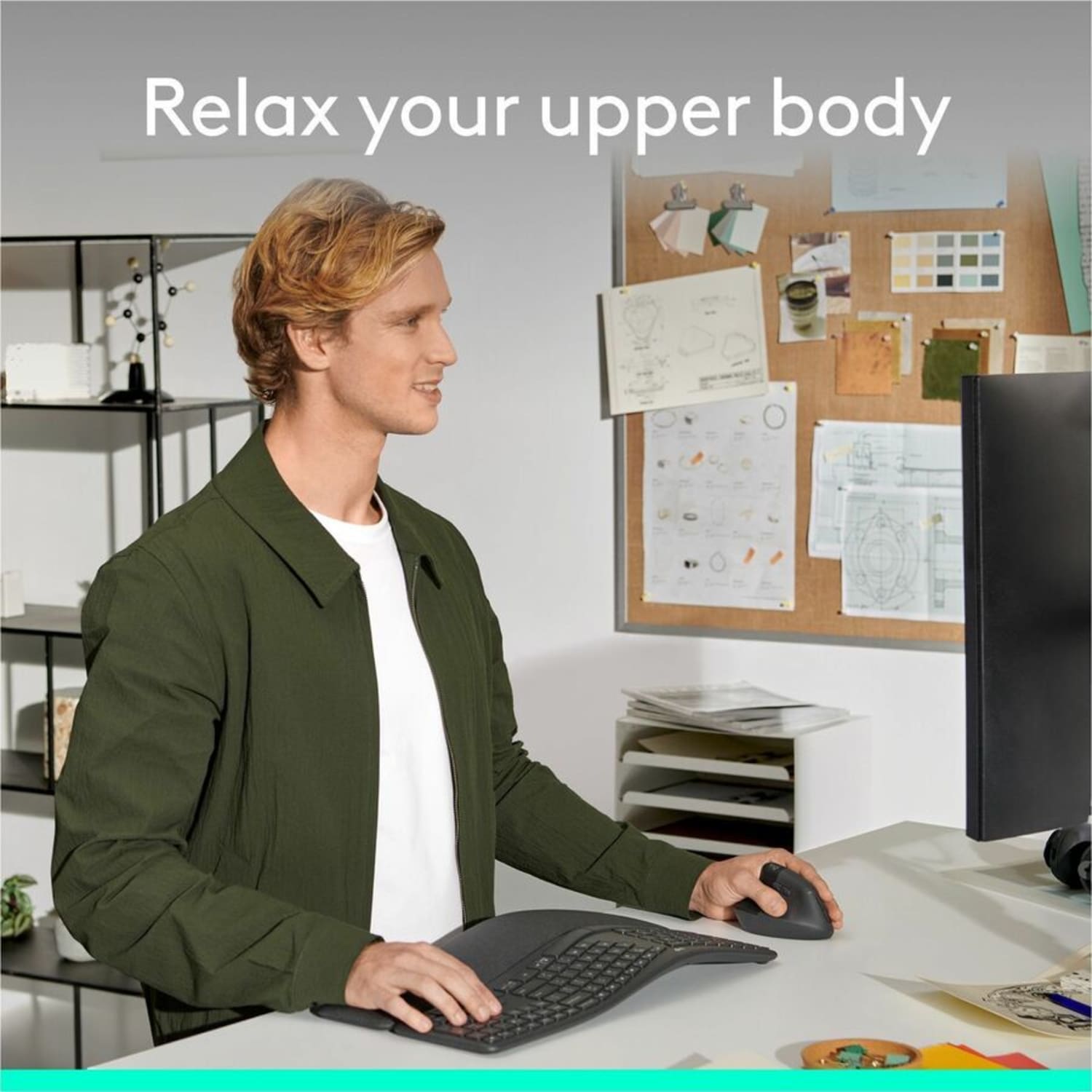 Logitech Lift Left Vertical Ergonomic Mouse, Left-handed, Wireless, Bluetooth or Logi Bolt USB, Quiet clicks, Graphite - Optical - Wireless - Bluetooth/Radio Frequency - Graphite - USB - 4000 dpi - Scroll Wheel - 6 Button(s) - Image 5