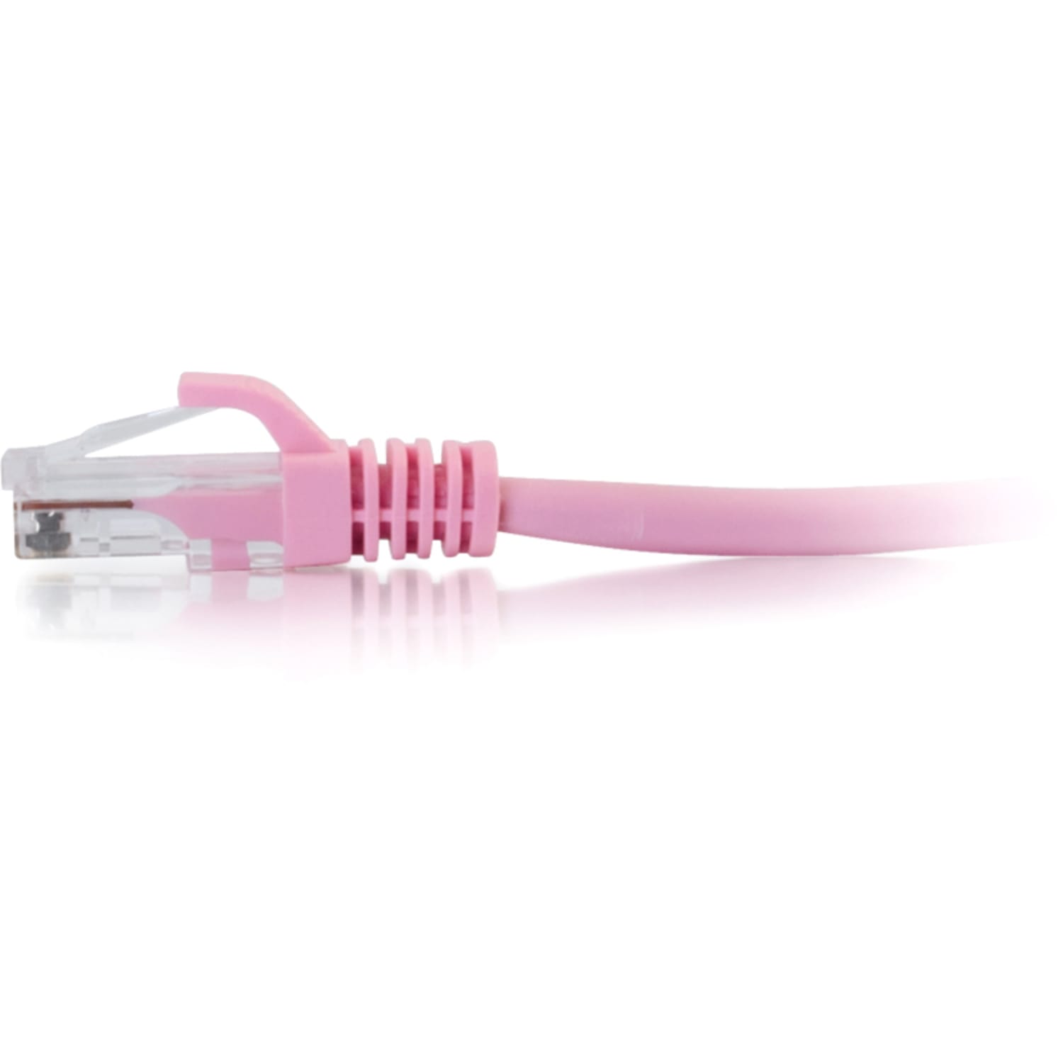 C2G-12ft Cat6 Snagless Unshielded (UTP) Network Patch Cable - Pink - Category 6 for Network Device - RJ-45 Male - RJ-45 Male - 12ft - Pink - Image 4