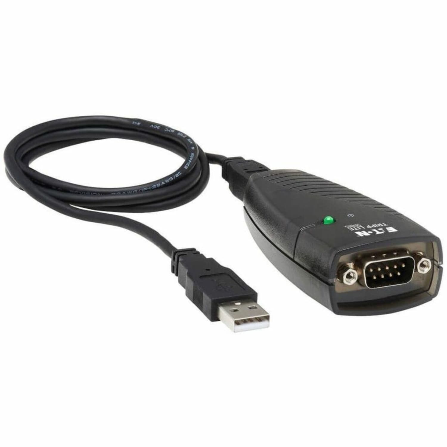 Tripp Lite by Eaton Keyspan USB to Serial Adapter - USB-A Male to DB9 RS232 Male 3 ft. (0.91 m) TAA - Type A Male, DB-9 Male"