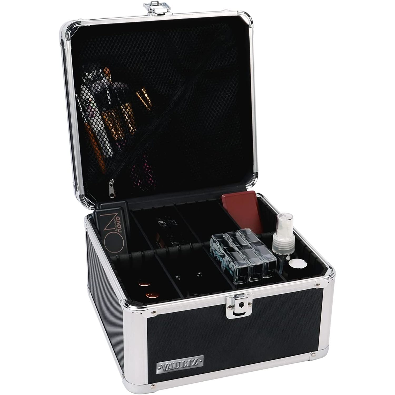 Vaultz Divided Storage Square, 6-1/4inH x 10-1/4inW x 10-1/4inL, Black - Image 4