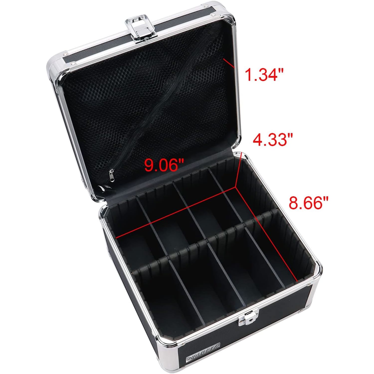 Vaultz Divided Storage Square, 6-1/4inH x 10-1/4inW x 10-1/4inL, Black - Image 5