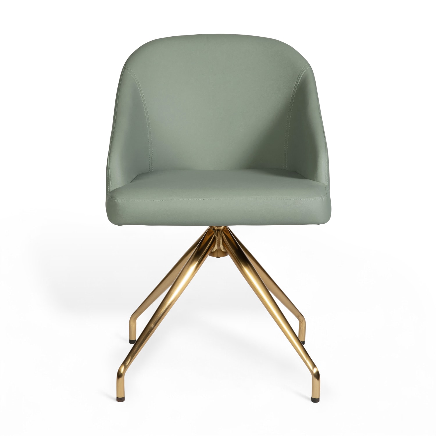 Martha Stewart Sora Faux Leather Stationary Office Chair Sage Faux LeatherPolished Brass Frame PopularChairscom Martha Stewart Sora Faux Leather Stationary Office Chair Sage Faux LeatherPolished Brass Frame PopularChairscom
