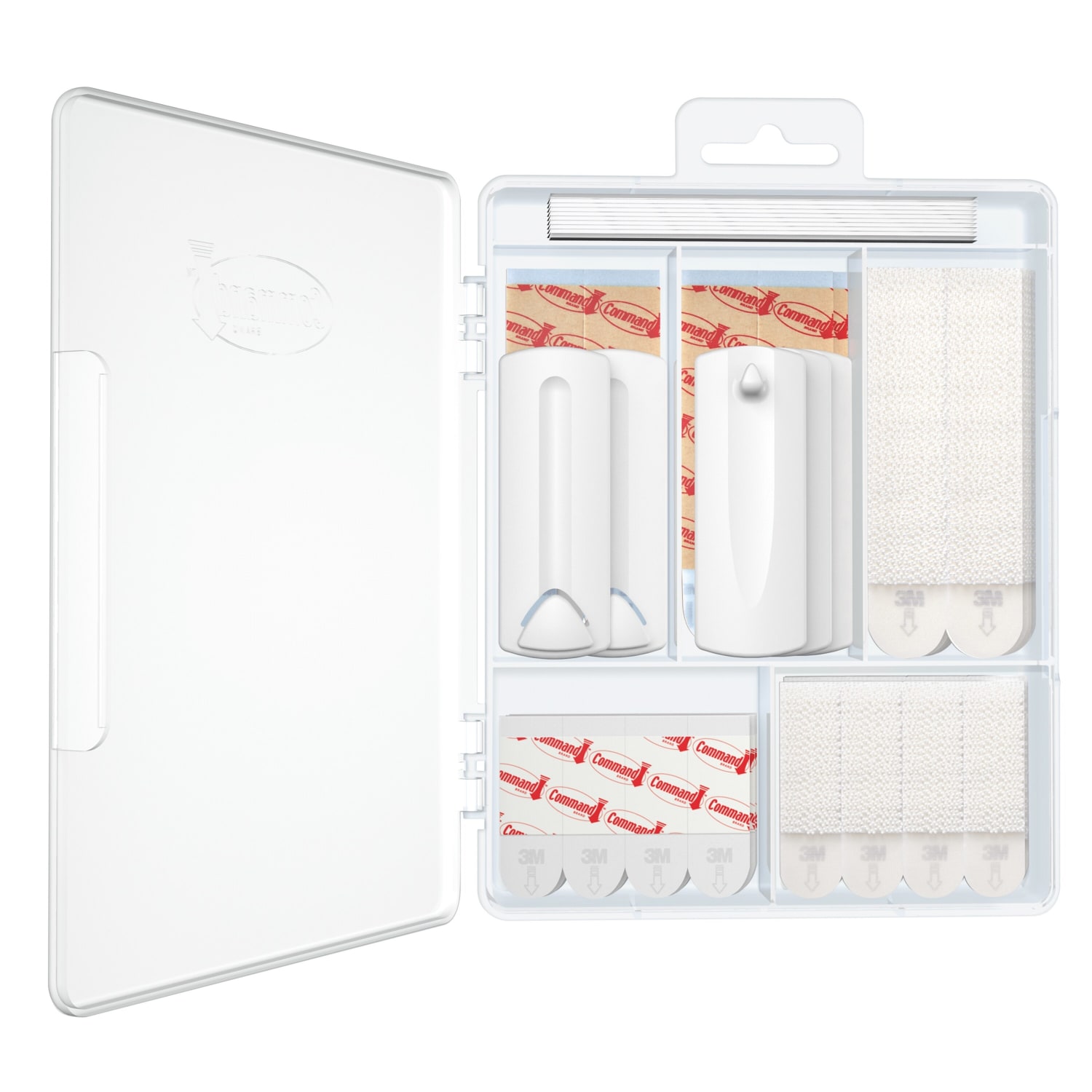 Command Picture Hanging Kit, 3 Sawtooth Picture Hangers, 2 Wire-Backed Picture Hangers, 5 Large Strips, 4 Pairs of Large Picture Hanging Strips, 8 Pairs of Small Picture Hanging Strips, 16 Poster Strips - Image 4