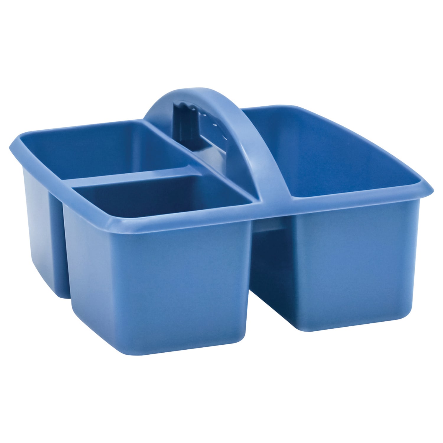 Teacher Created Resources Plastic Storage Caddies, 5-1/4inH x 9-1/4inW x 9inD, Slate Blue, Pack Of 6 Caddies - Image 3