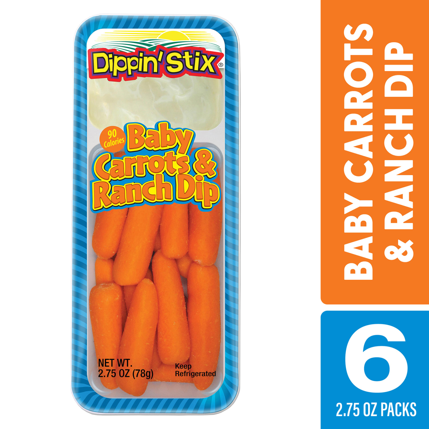 Dippin Stix Baby Carrots and Ranch Dip, 2.75 Oz, Pack Of 6 - Image 3