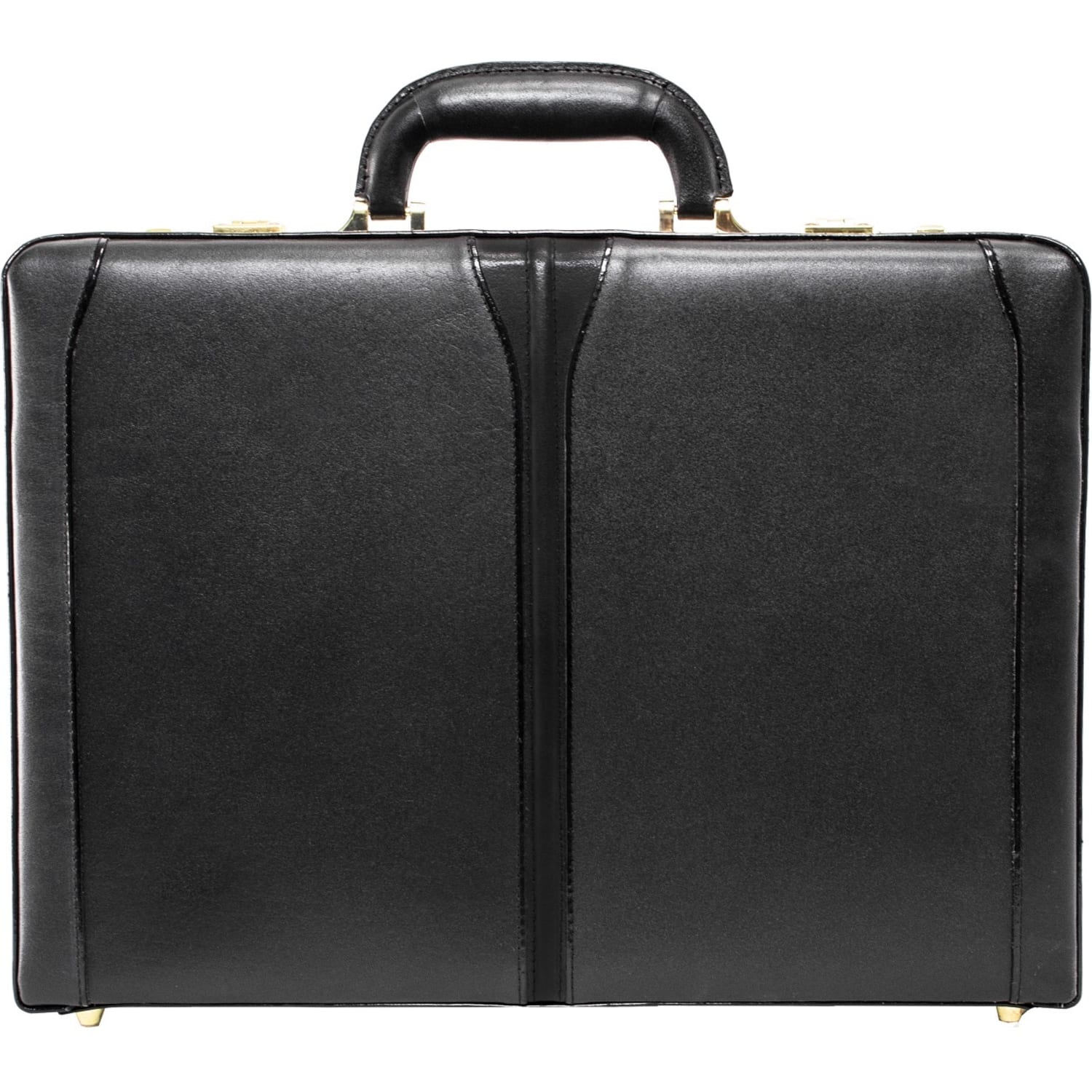 McKleinUSA Turner Leather Attache Case, Black - Image 3