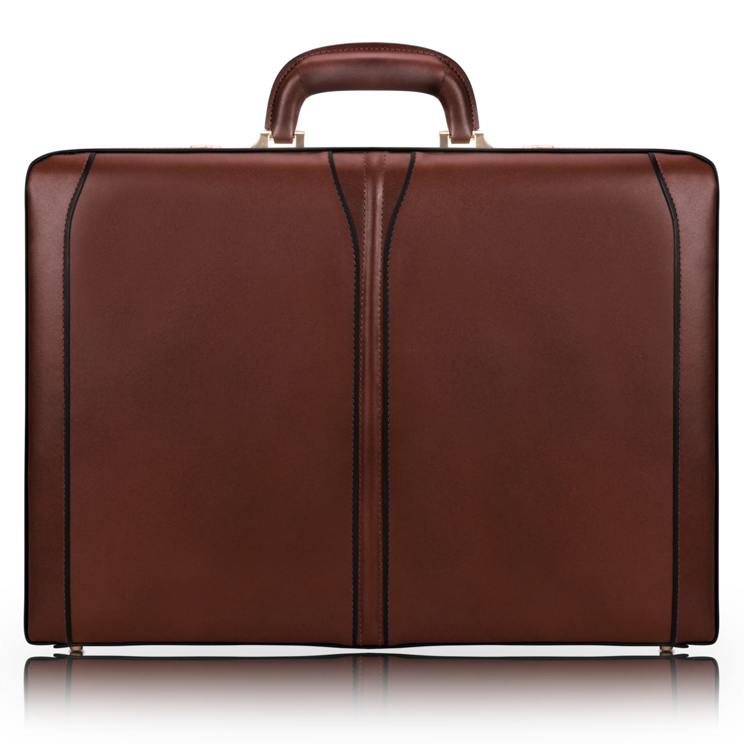 McKleinUSA Turner Leather Attache Case, Brown - Image 3