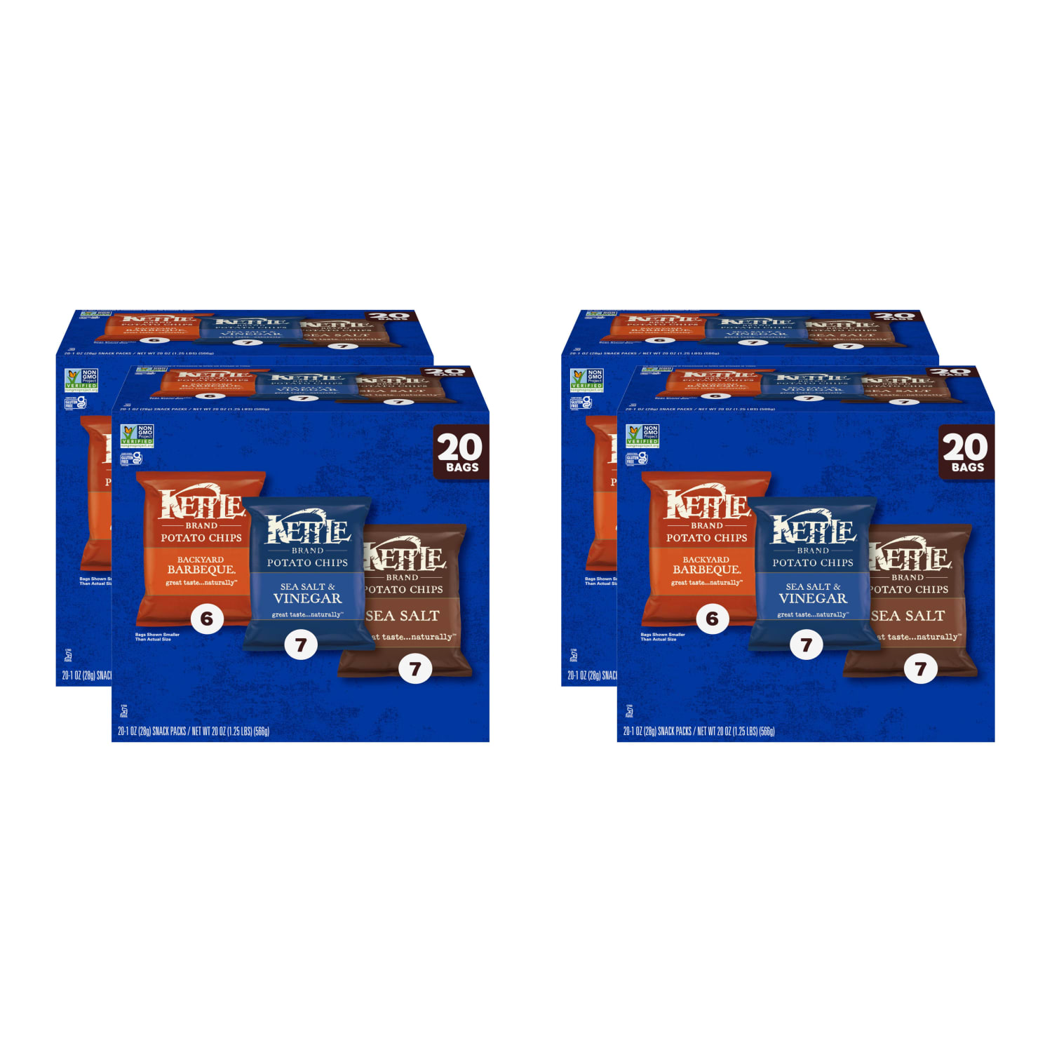 Kettle Brand Classic Kettle Potato Chips, 1 Oz, Total Qty 80 - Image 5