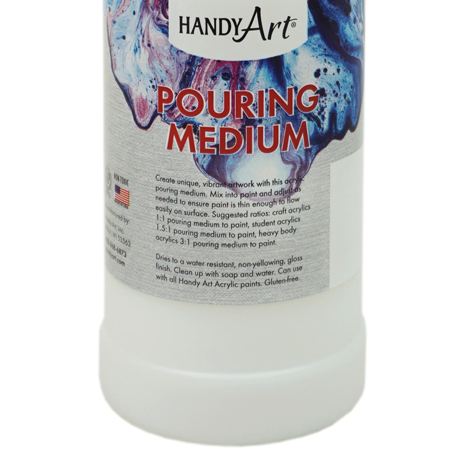 Handy Art Acrylic Pouring Medium, 16 Oz, Clear, Pack Of 3 Bottles - Image 5