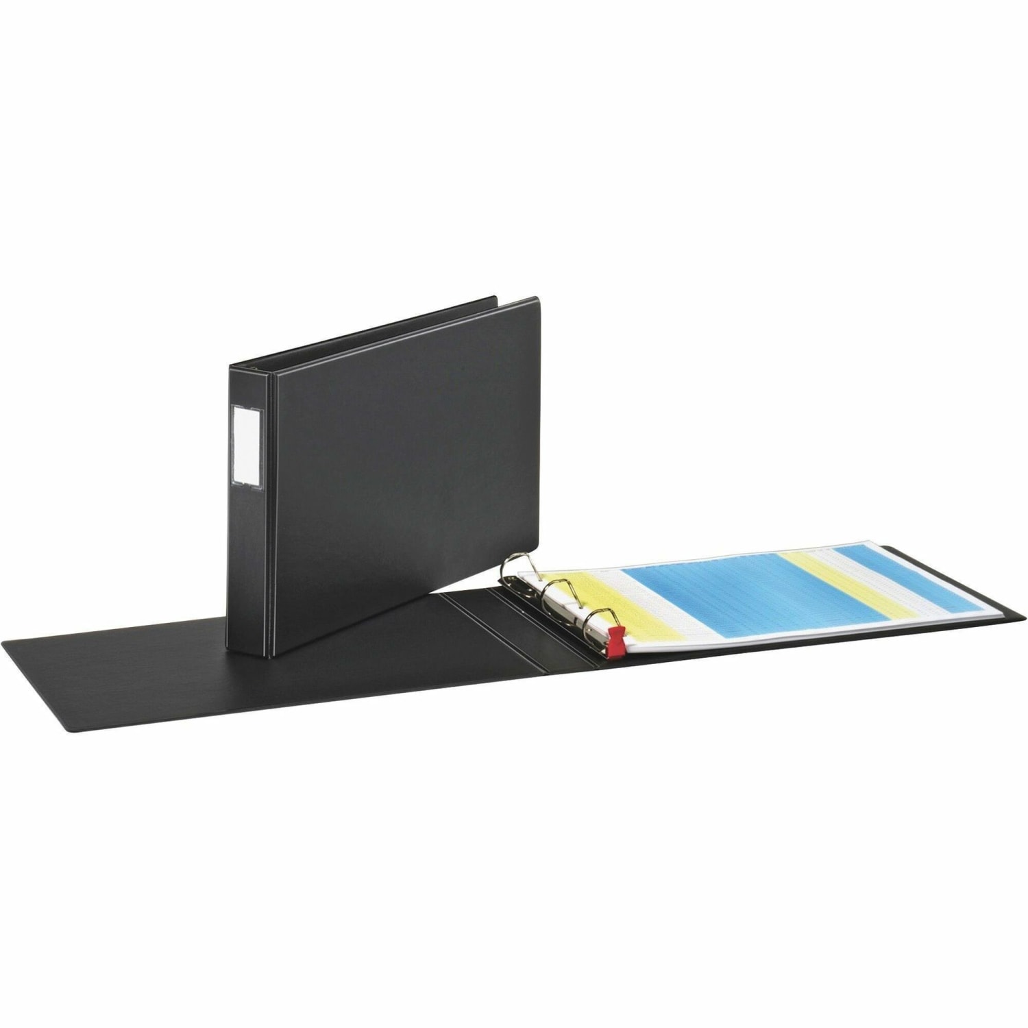 Cardinal EasyOpen Tabloid Reference 3-Ring Binder, 1 1/2in Slant Rings, Black - Image 3