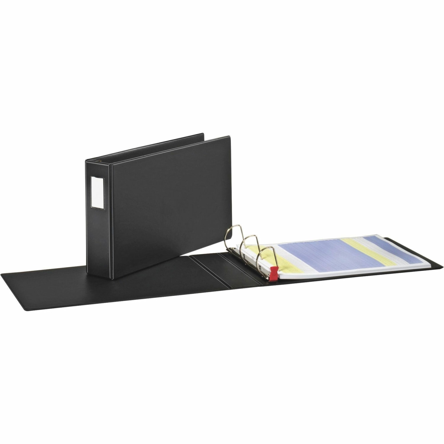 Cardinal EasyOpen Tabloid Reference 3-Ring Binder, 3in Slant Rings, Black - Image 3