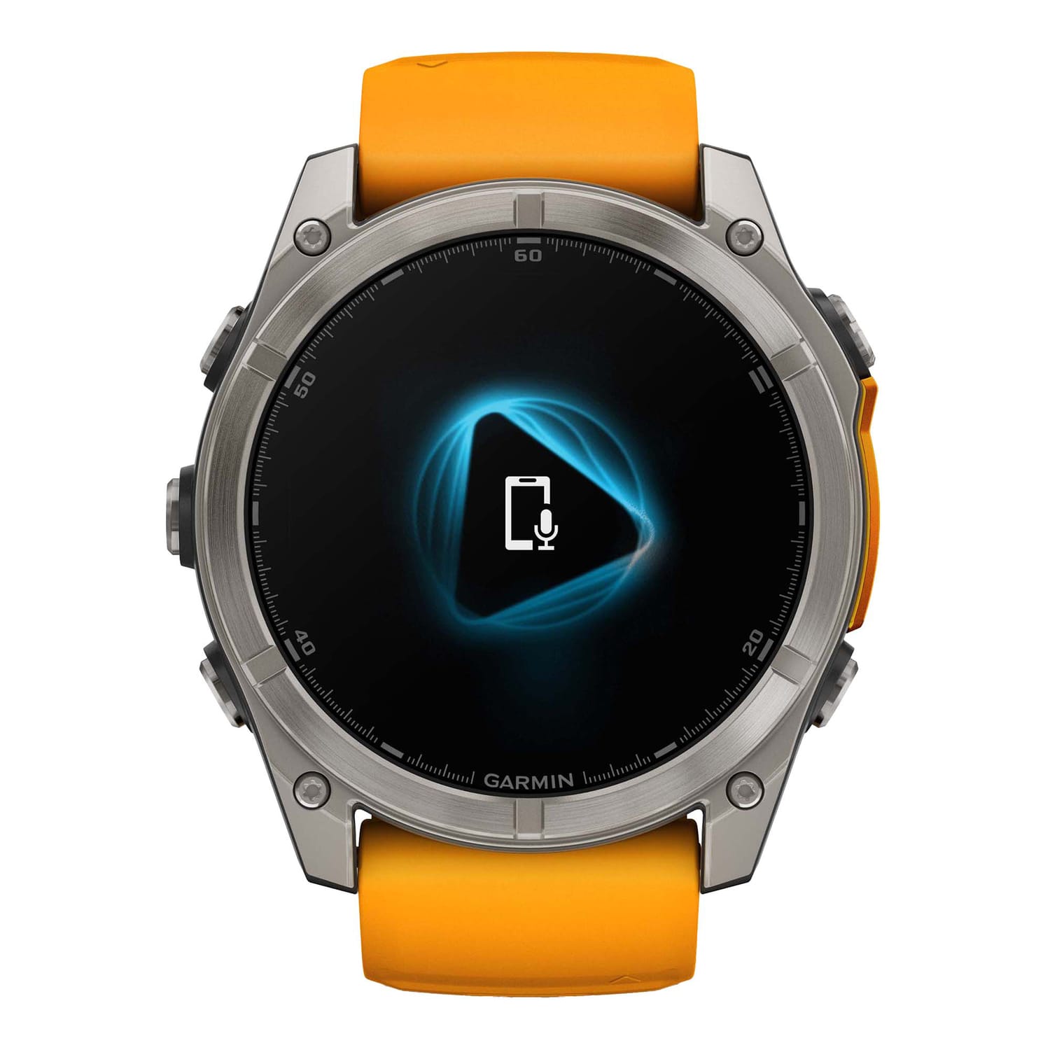 Garmin fenix 8 AMOLED Multisport GPS Watch With Silicone Band And 51mm Sapphire Lens, Spark Orange/Graphite - Image 5
