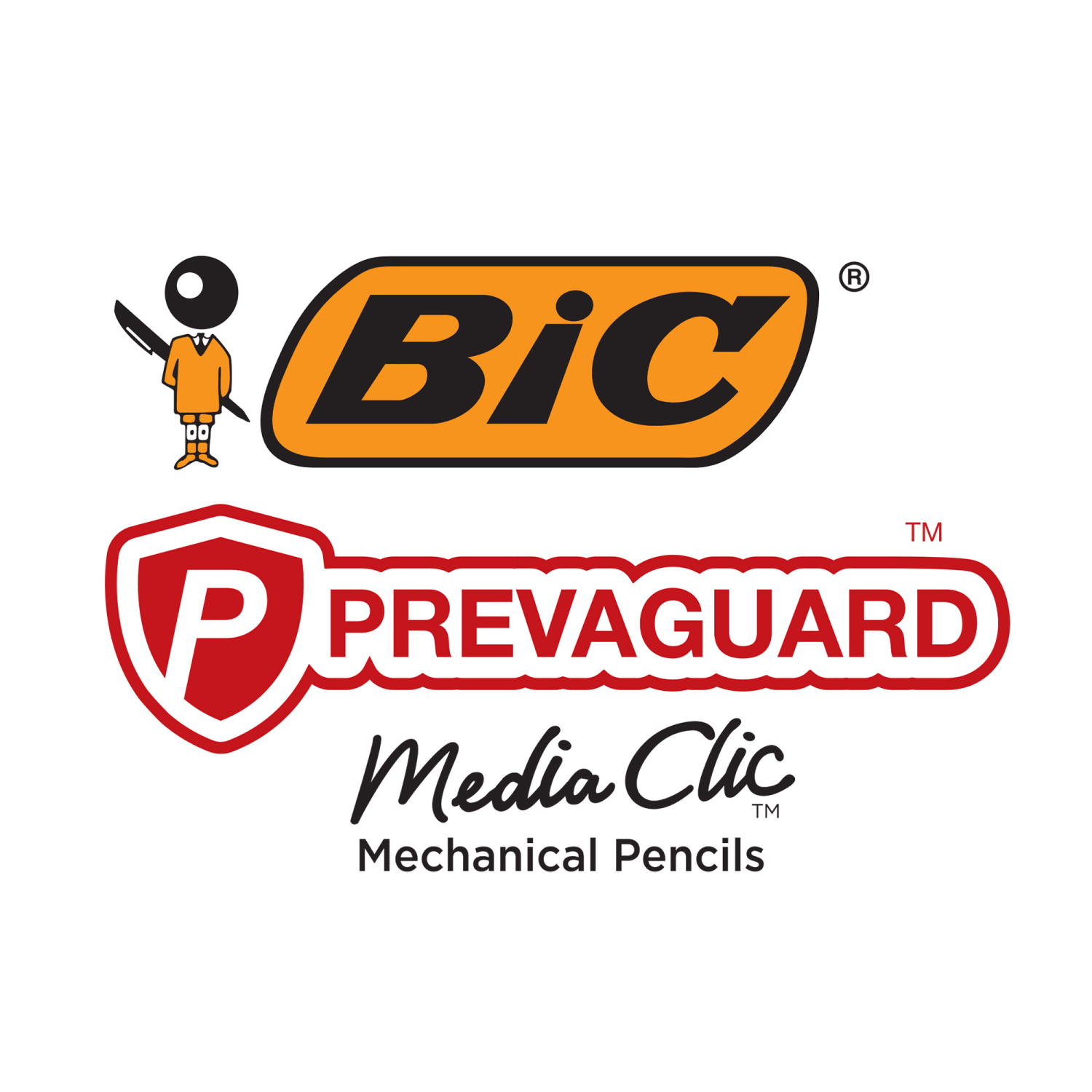 BIC Prevaguard Mechanical Pencil with antimicrobial additive, 0.7 mm, #2, Black Barrel, Pack Of 12 Pencils - Image 6