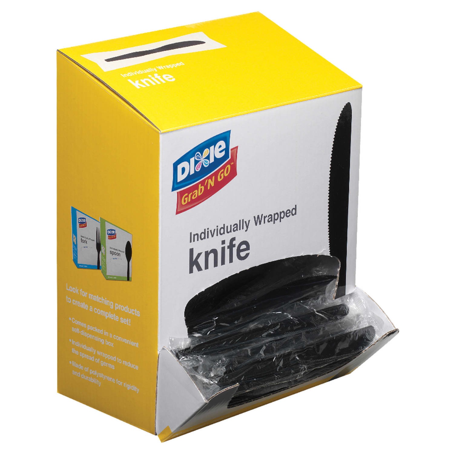 Dixie GrabN Go Knives, Black, 90 Per Box, Pack Of 6 Boxes - Image 4
