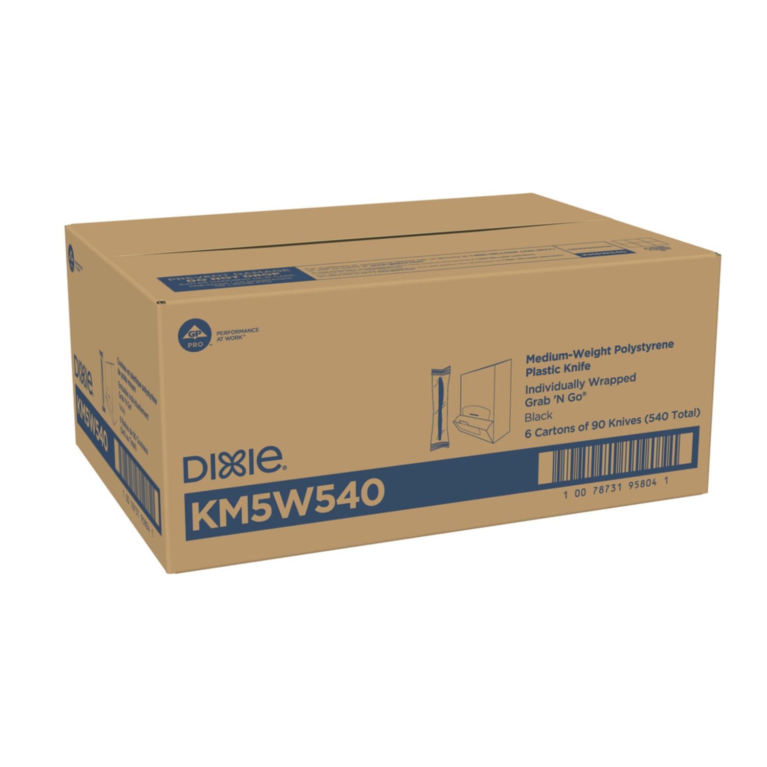 Dixie GrabN Go Knives, Black, 90 Per Box, Pack Of 6 Boxes - Image 5